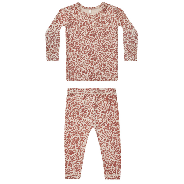 Bamboo Long Sleeve Pajama Set || Flower Field