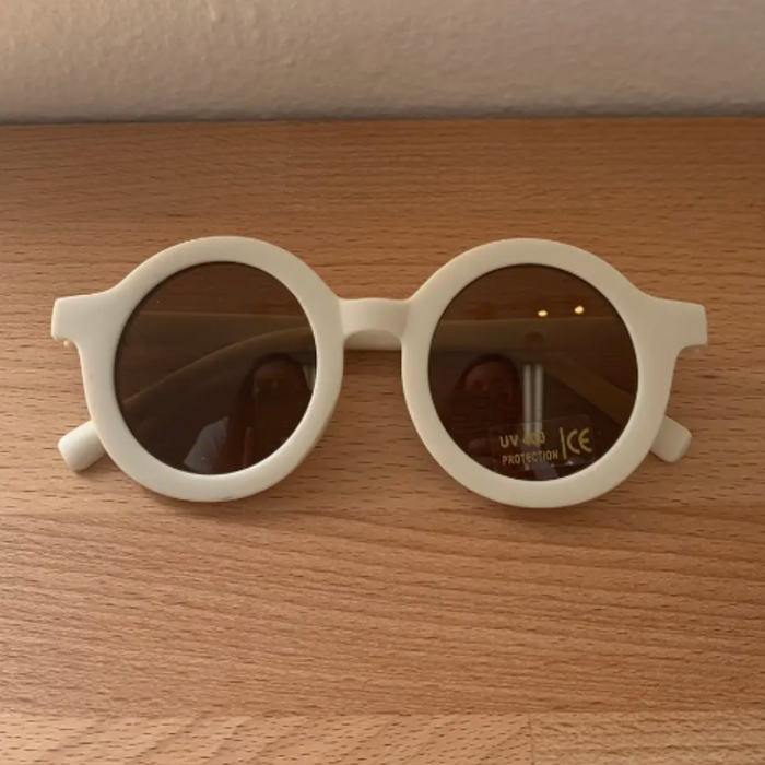 Round Ivory Sunglasses For Toddlers
