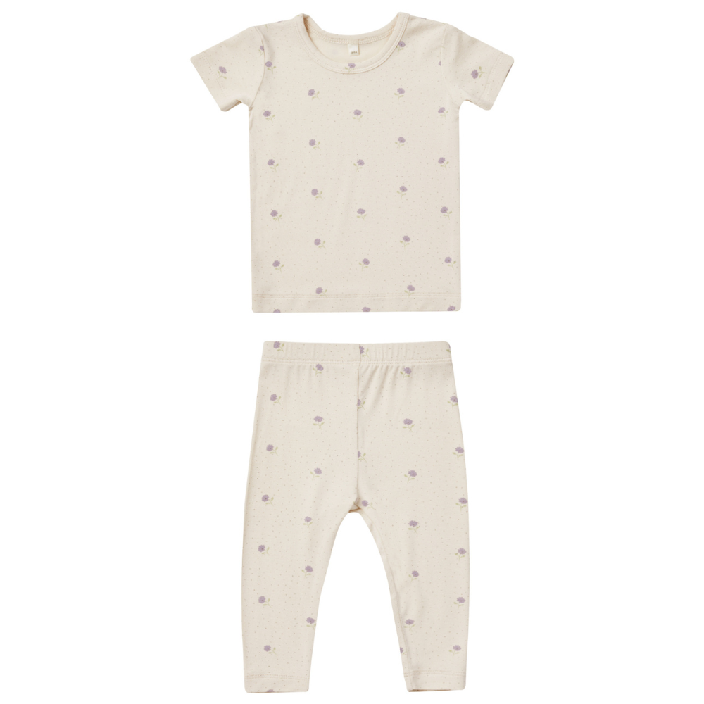 Bamboo Short Sleeve Pajama set || Sweet Pea