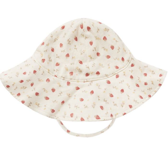 Floppy Sun Hat || Strawberry Fields