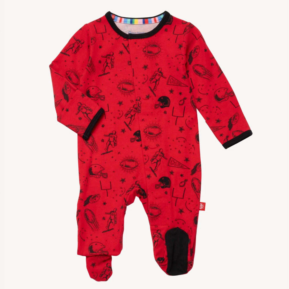 Red Game Day Magnetic Footie (Preemie)