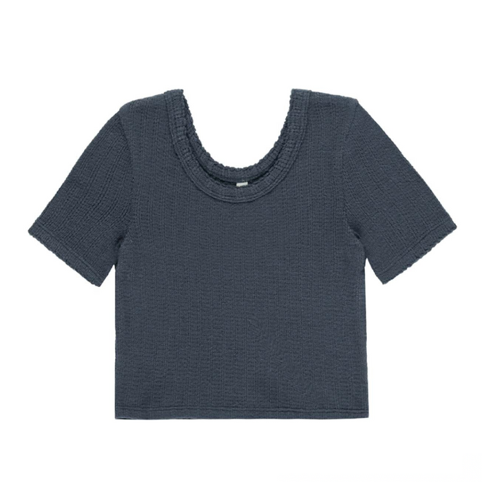 Scallop Tee Indigo