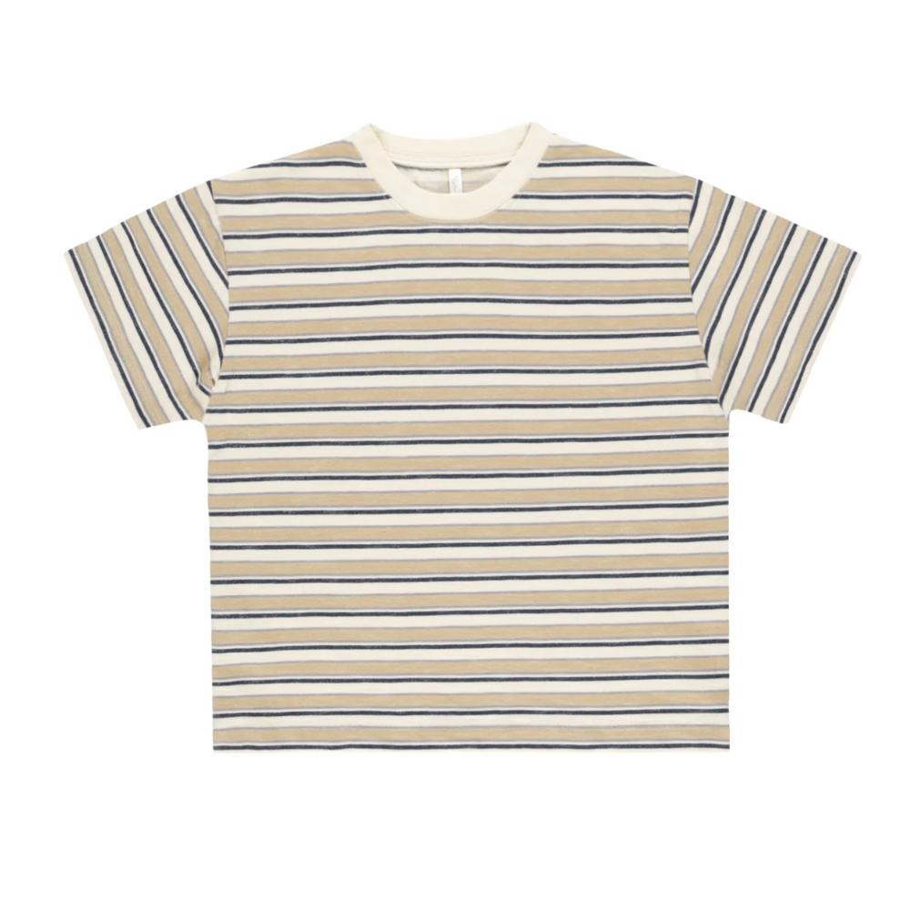 Relaxed Tee Blue Vintage Stripe