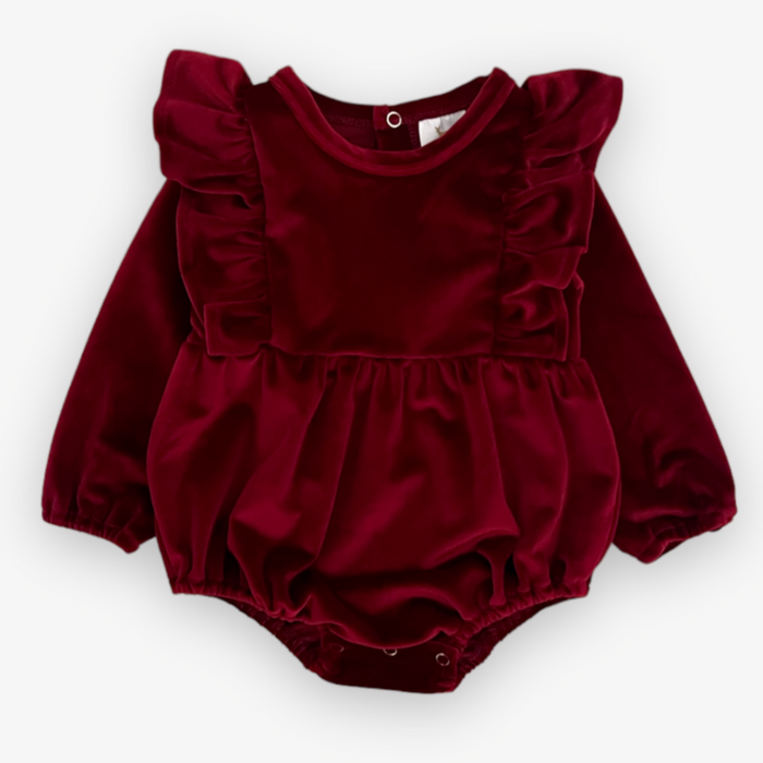 vivian bubble || cranberry velvet