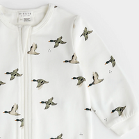 Mallard Print on Off-White Sleeper