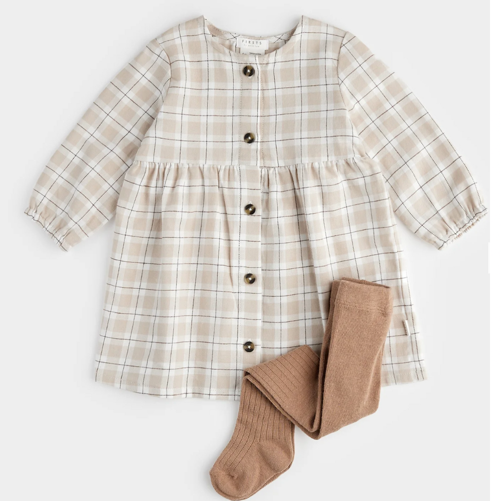 Dune Plaid Poplin Dress Set