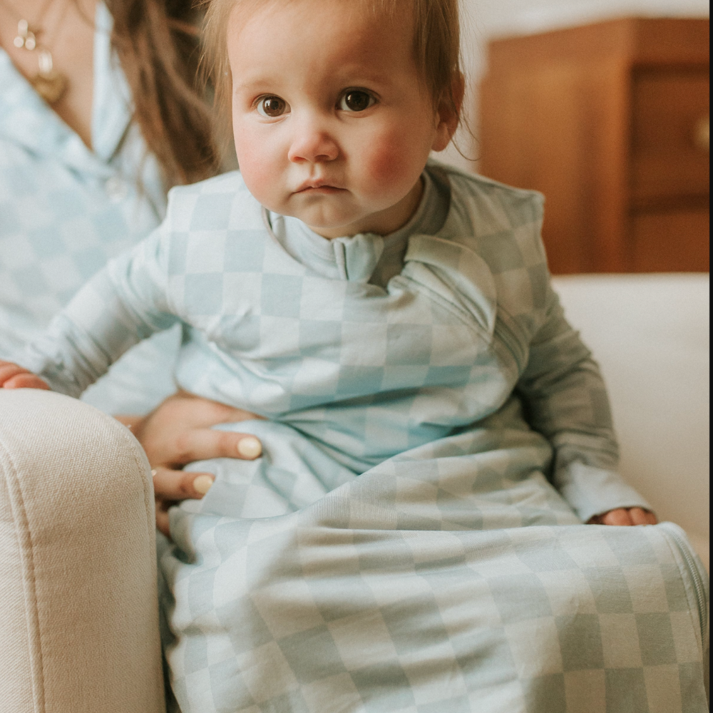 Blue Checkered Sleep Sack