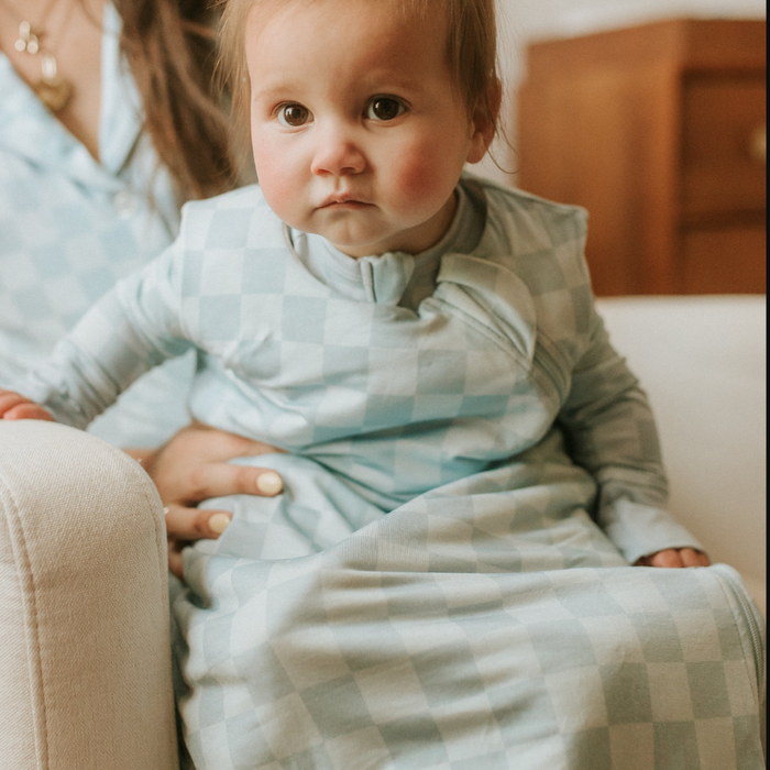 Blue Checkered Sleep Sack