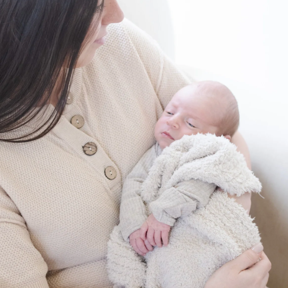 Bamboni Receiving Blanket- Buttermilk