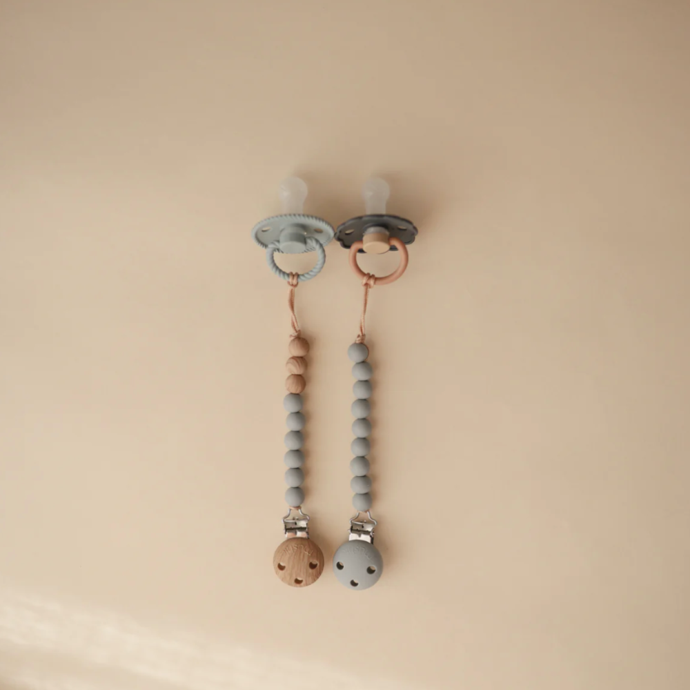 Silicone Pacifier Clip Hera-Shifting Stone