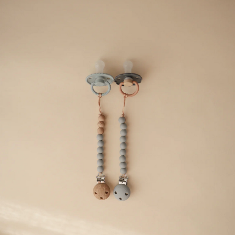 Silicone Pacifier Clip Hera-Shifting Stone