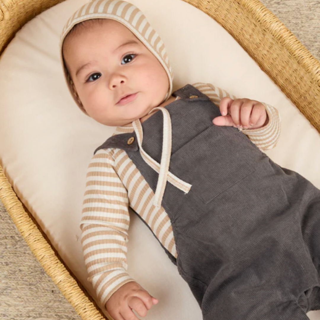 Corduroy Baby Overalls || Indigo