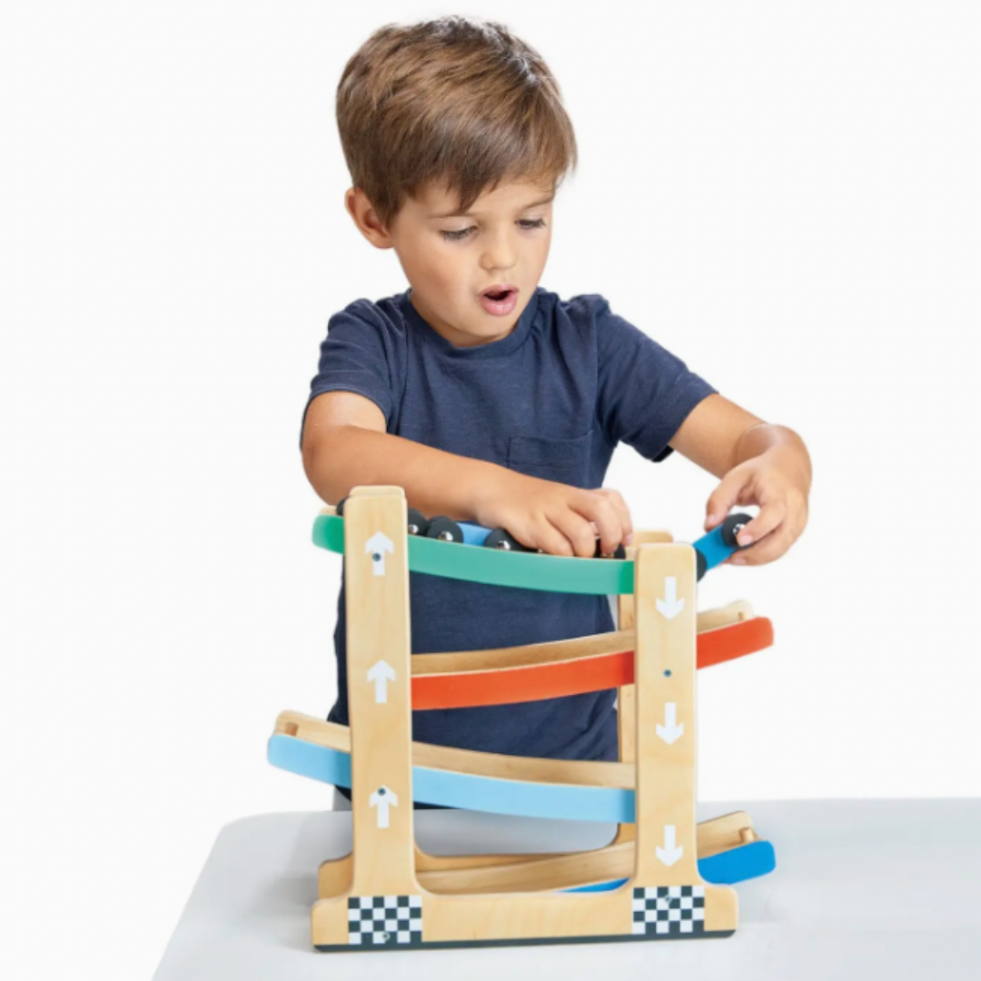 Wooden Ramp Racer Toy