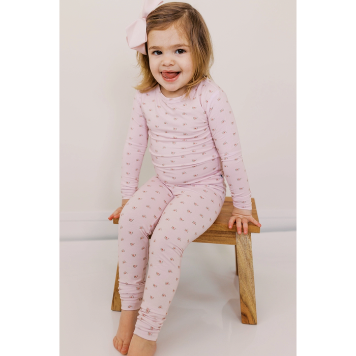 Vintage Rose Long Sleeve Pj Set