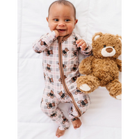 Beary Sweet Ribbed Convertible Footie