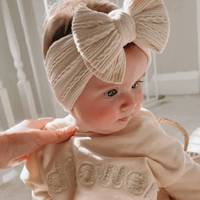 Luna + Luca Stretch Bow Headband - Cream