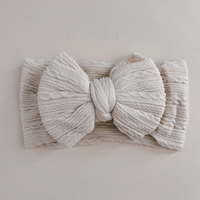 Luna + Luca Stretch Bow Headband - Cream