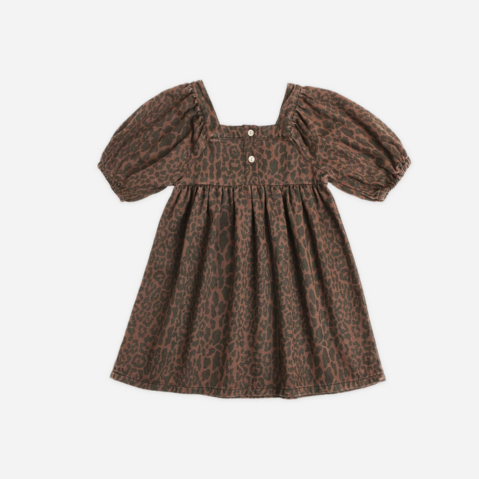 Gretta Babydoll Dress || Leopard