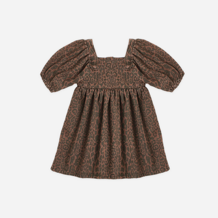 Gretta Babydoll Dress || Leopard