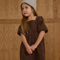 Gretta Babydoll Dress || Leopard