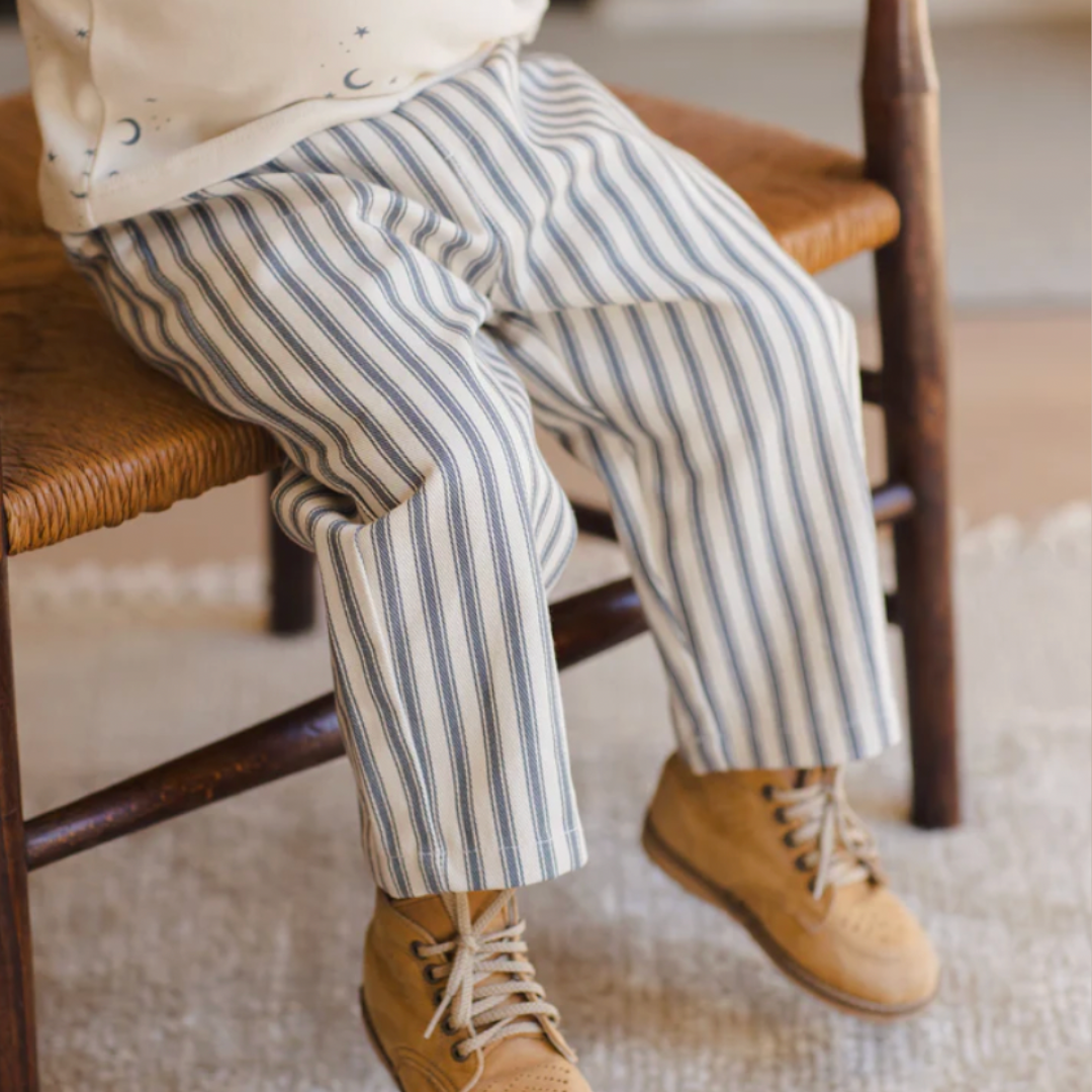 GRAYSON PANT || OCEAN PINSTRIPE