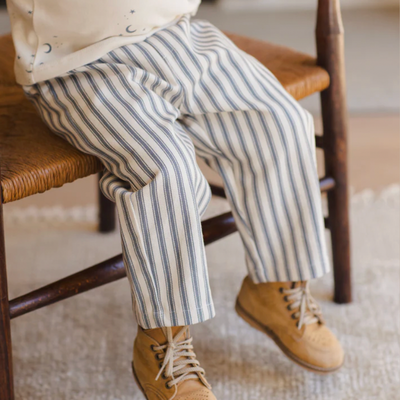 GRAYSON PANT || OCEAN PINSTRIPE