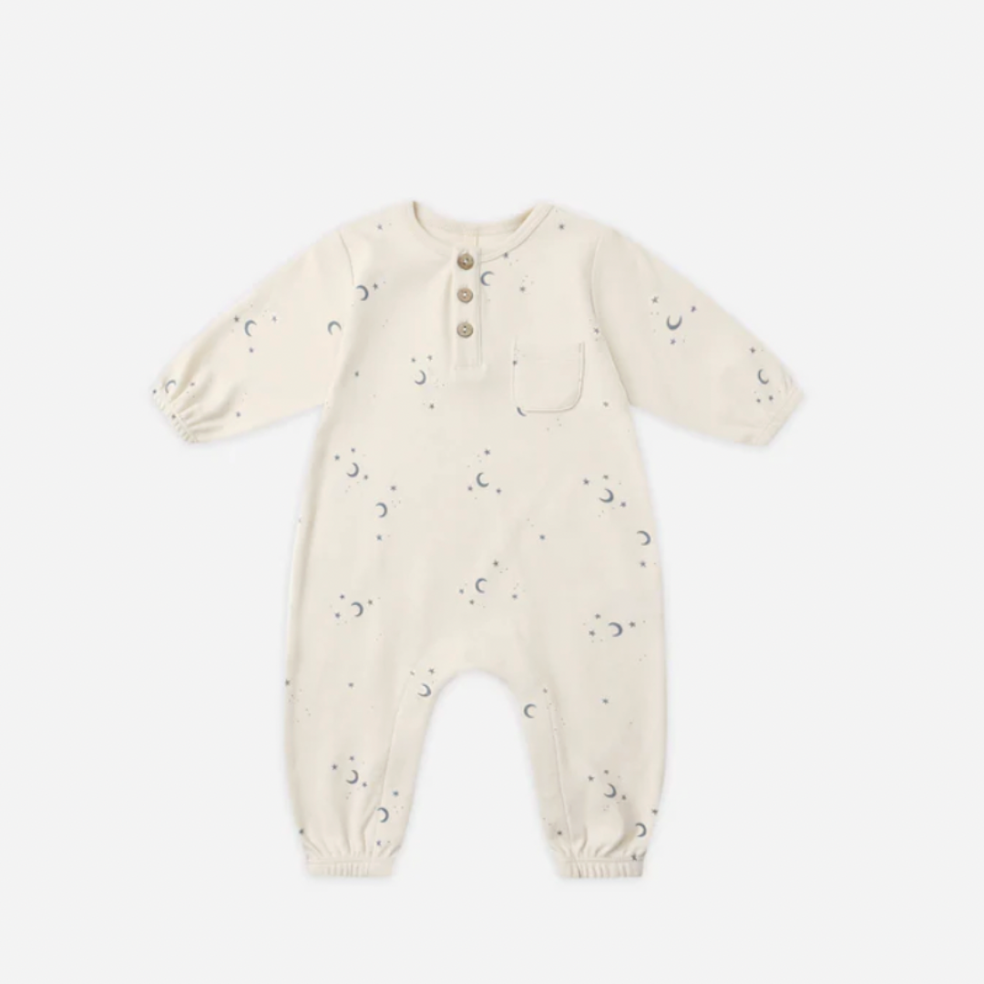 LONG SLEEVE POCKET JUMPSUIT || MOONS