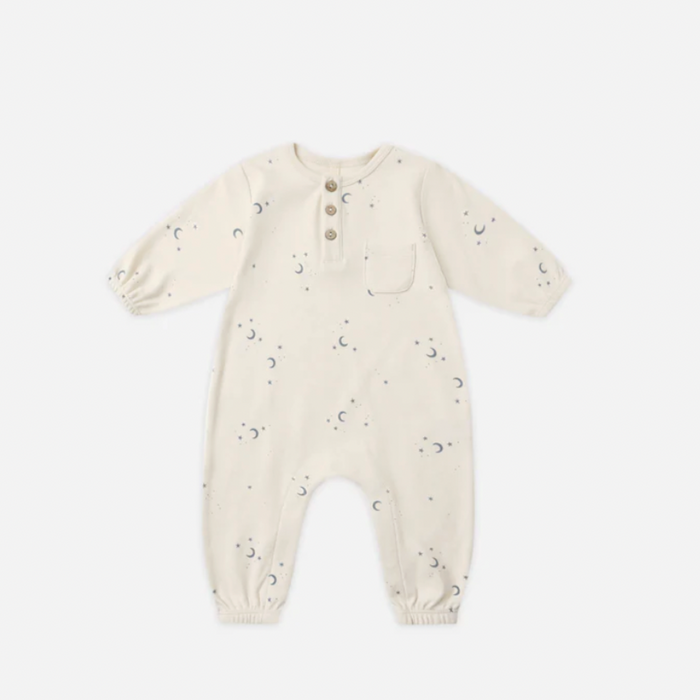 LONG SLEEVE POCKET JUMPSUIT || MOONS