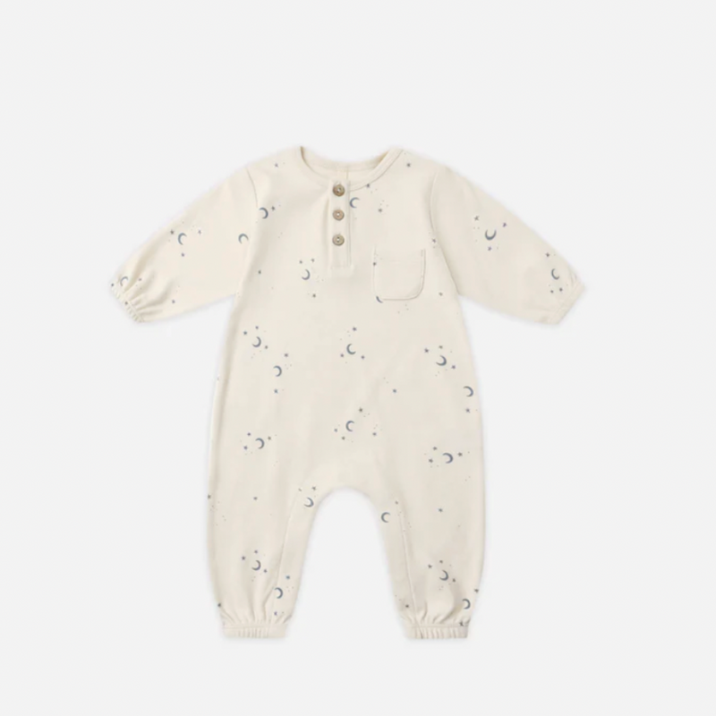 LONG SLEEVE POCKET JUMPSUIT || MOONS