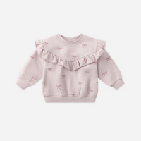 RUFFLE FLEECE SWEATSHIRT+SWEATPANTS || BOWS
