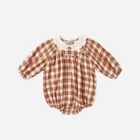 HEIDI ROMPER || RED PLAID