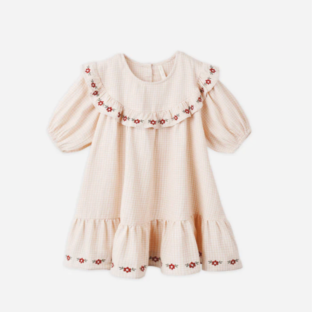 CORDELIA DRESS || PETAL GINGHAM