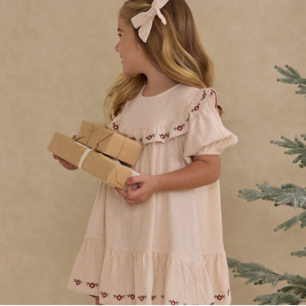 CORDELIA DRESS || PETAL GINGHAM