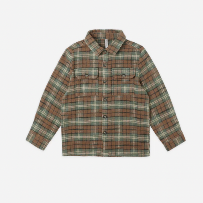 POCKETED FLANNEL SHIRT || HOLIDAY PLAID