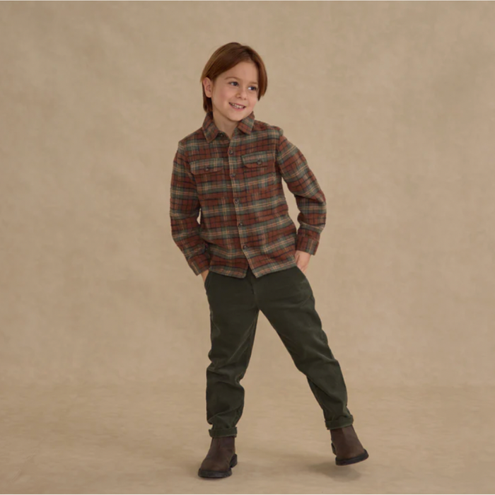 POCKETED FLANNEL SHIRT || HOLIDAY PLAID