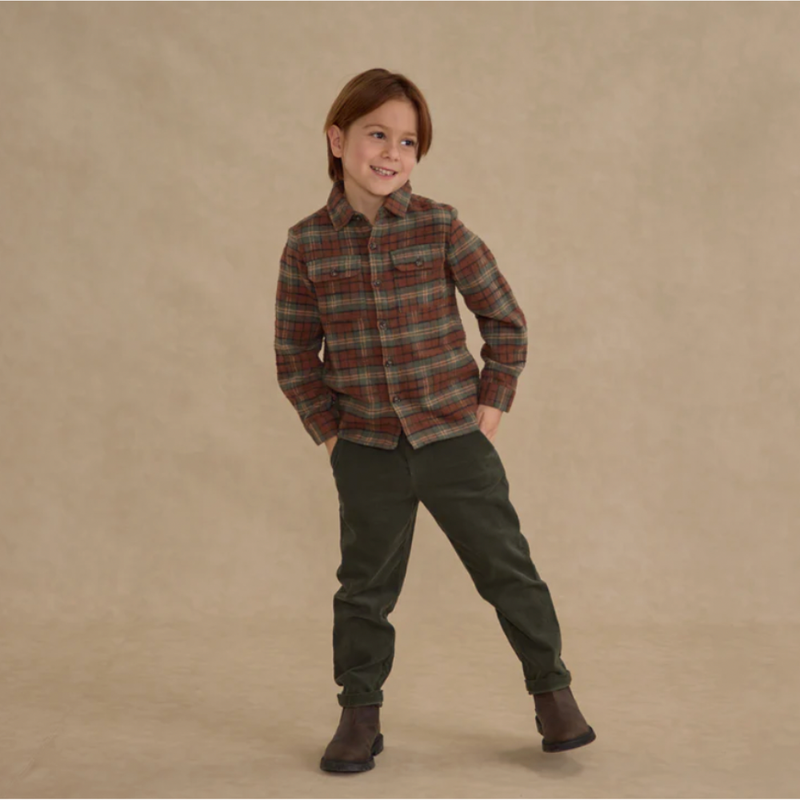 POCKETED FLANNEL SHIRT || HOLIDAY PLAID