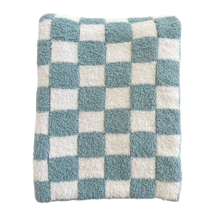 Phufy® Bliss Checkerboard Blanket, Powder
