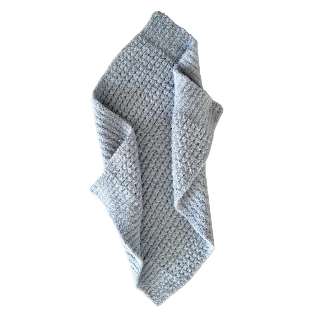 Phufy® Bliss Waffle Mini Blanket- Baby Blue