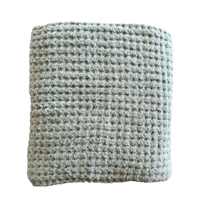 Phufy® Bliss Waffle Blanket- Mist Green
