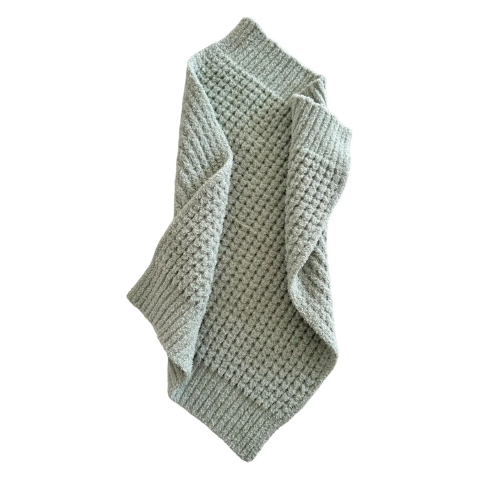 Phufy® Bliss Waffle Mini Blanket, Mist Green