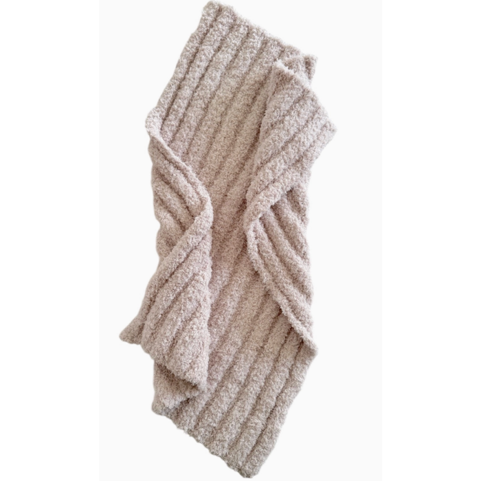 Phufy® Bliss Wave Mini Blanket- Bisque