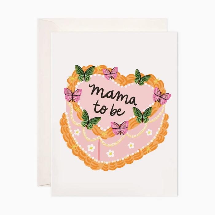 Mama Cake Greeting Card - New Baby Card | Baby Shower Card
