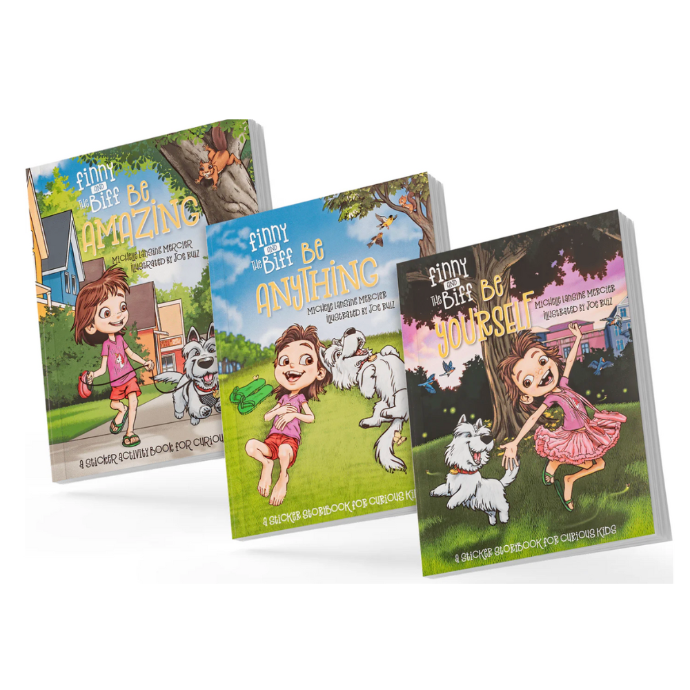 Finny and The Biff Story Sticker Books Be Amazing – Green Dazzle Baby