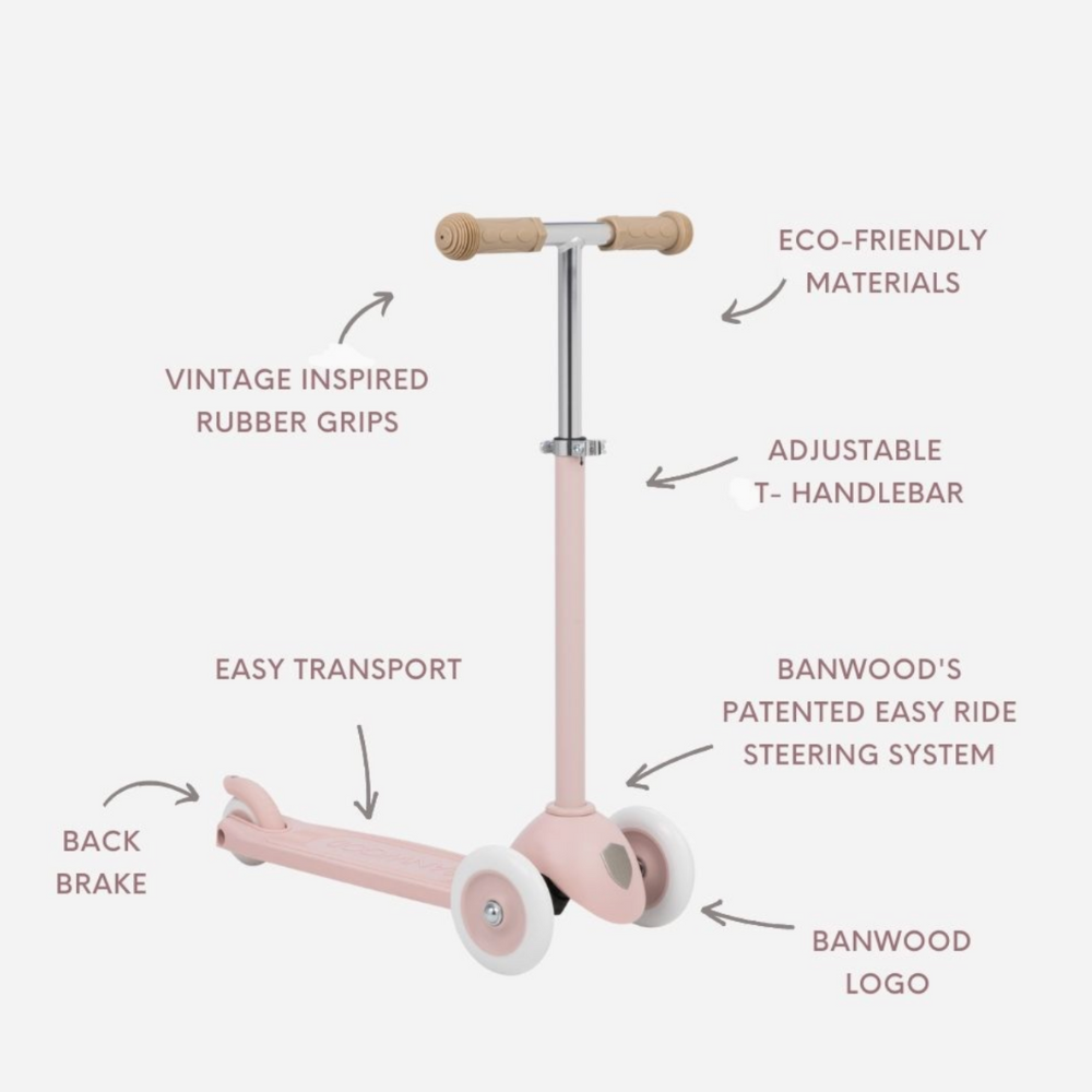 Banwood Eco Scooter - Faded Pink