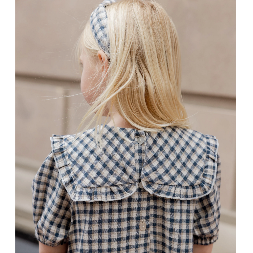 Camille Dress || Navy Check