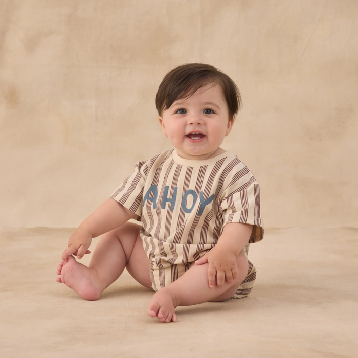 Relaxed Bubble Romper Ahoy