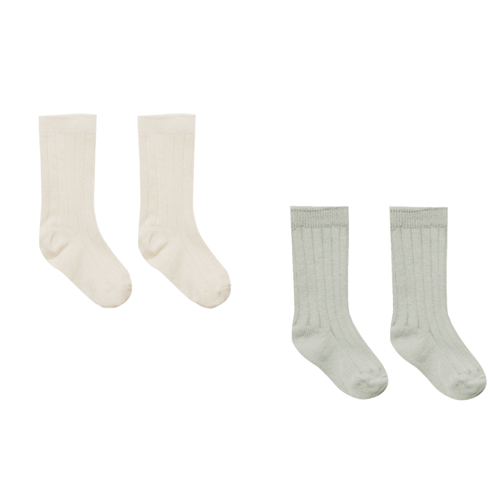 SOCK SET NATURAL, SAGE