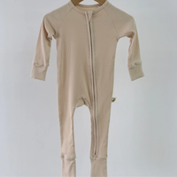 Ribbed Oat Romper