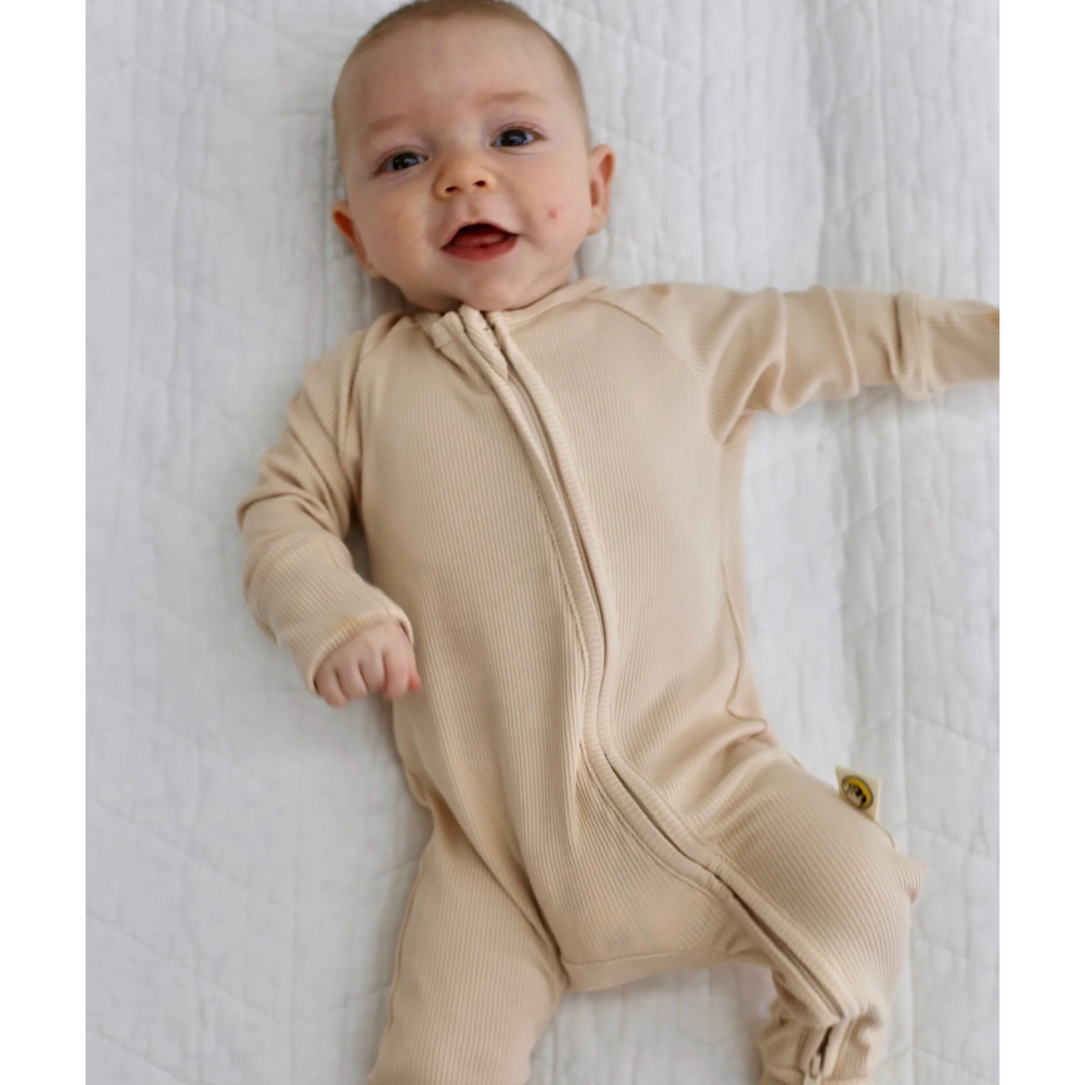 Ribbed Oat Romper