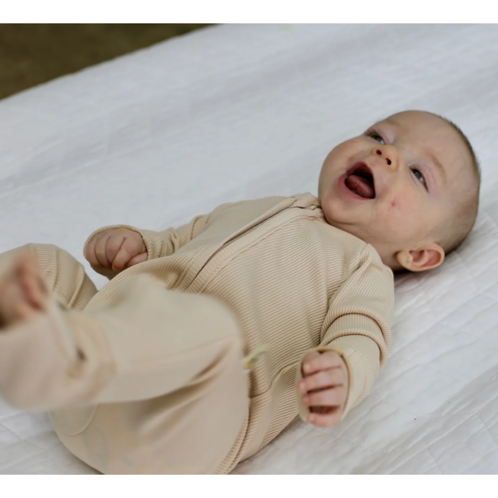 Ribbed Oat Romper